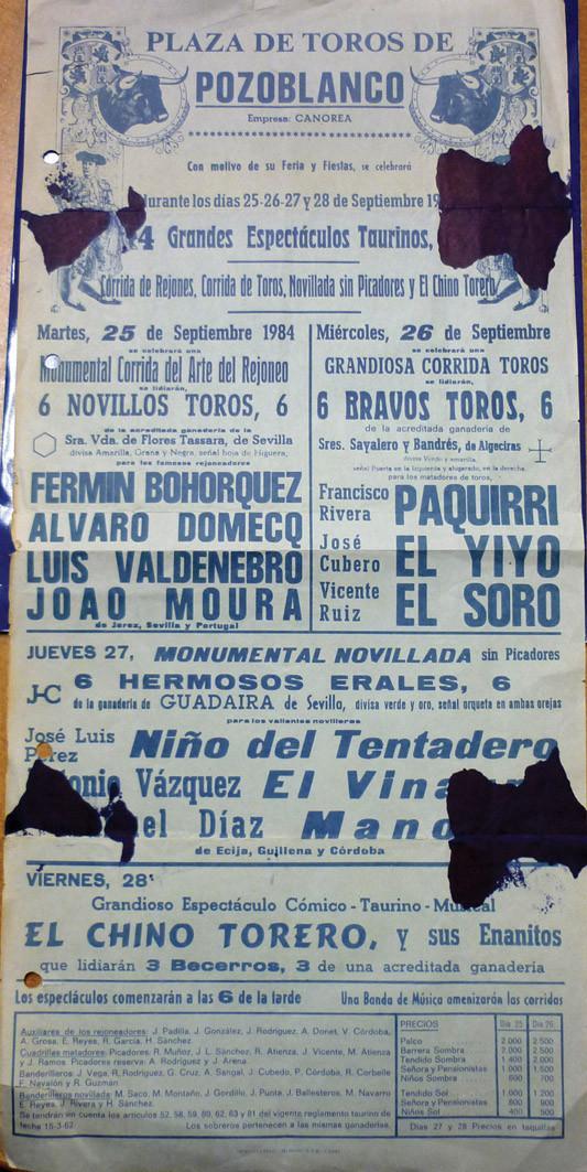 Plaza de toros de Pozoblanco (cartel maldito)