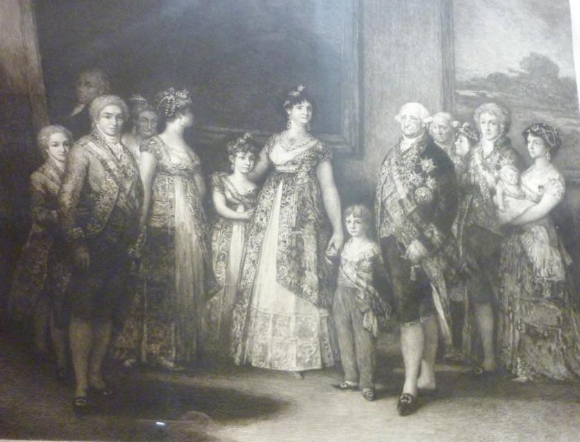 (Grabado) La familia de Carlos IV