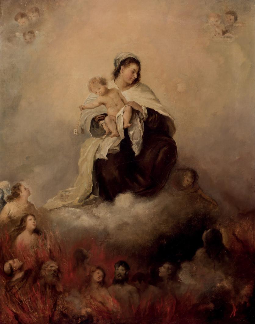 Escuela española, S. XIX. Virgen del Carmen