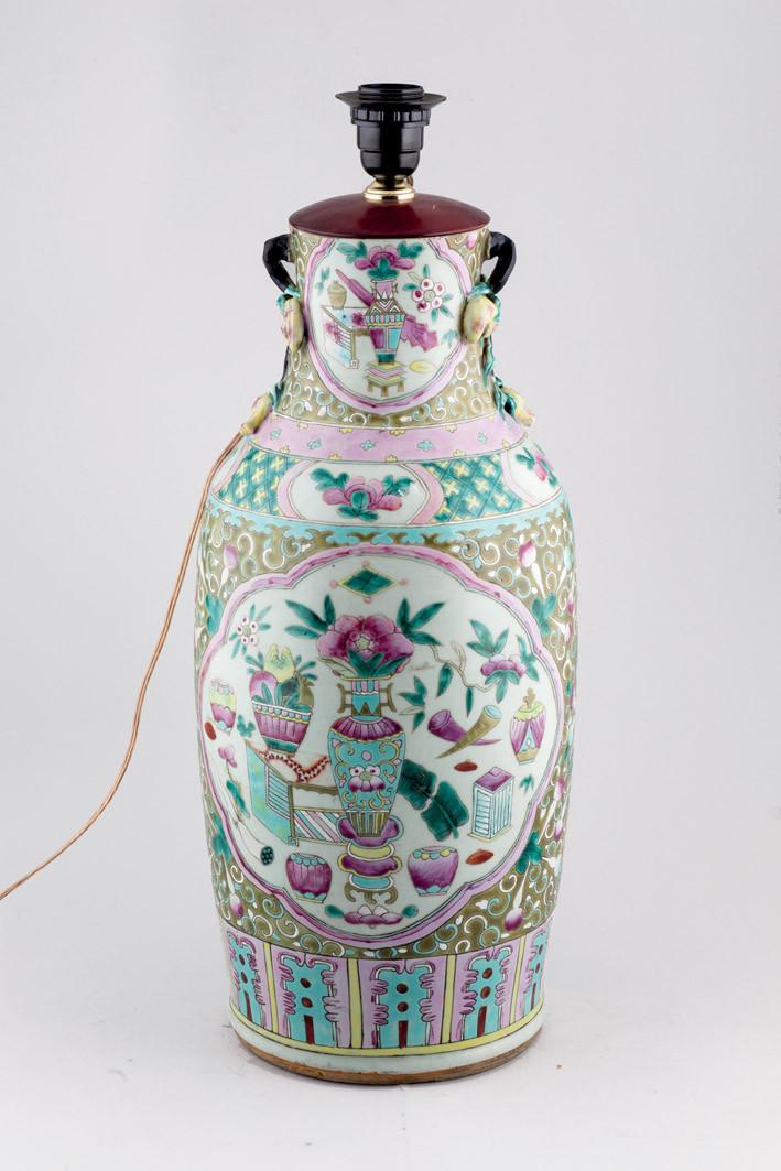 Chinese Vase transformed into Lamp