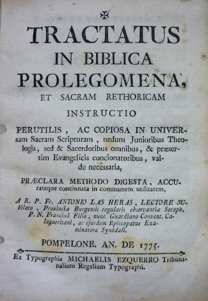 Tractatus in biblica prolegomena