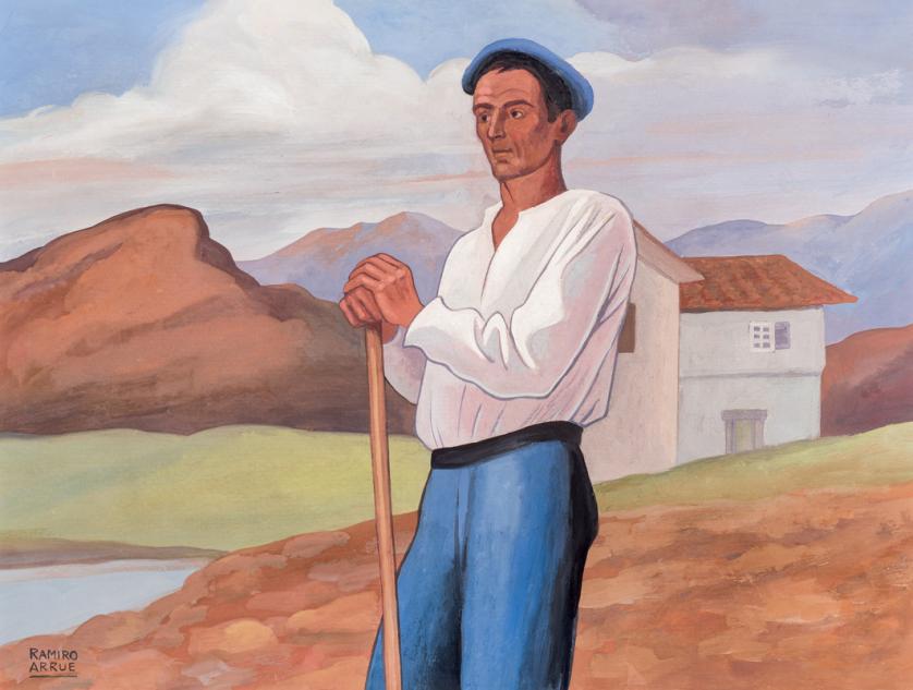 Ramiro Arrue. Basque farmer