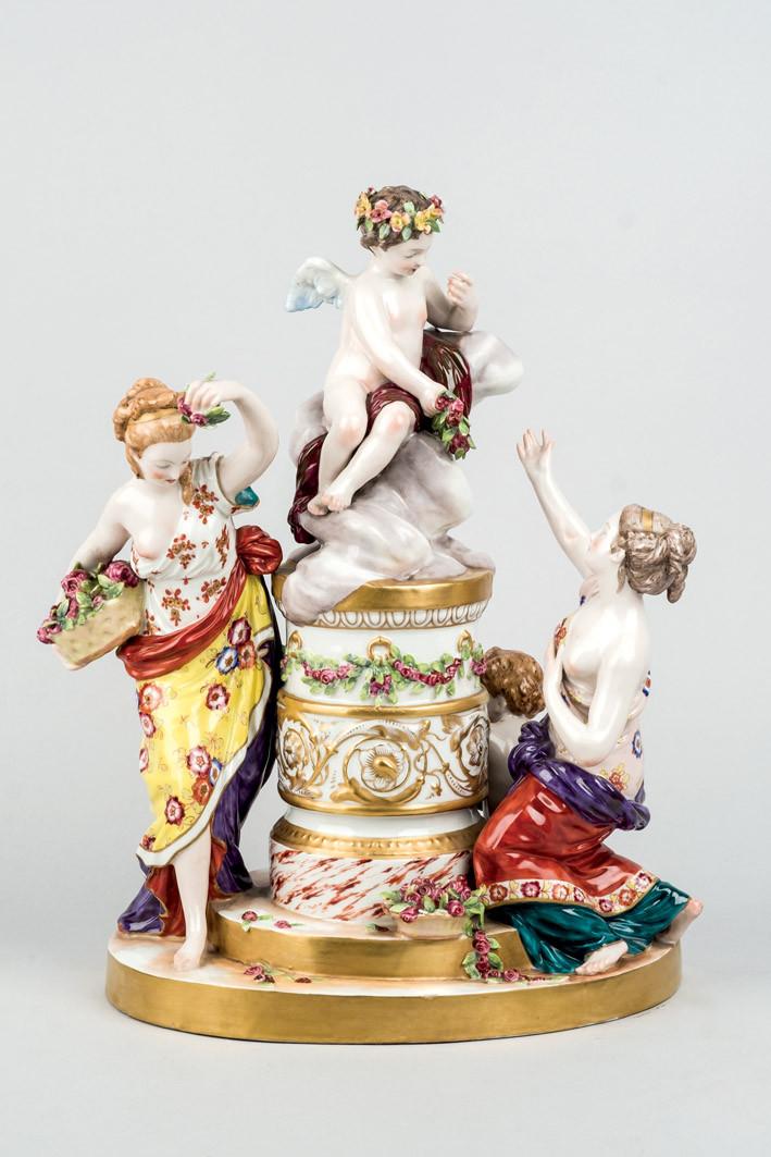 Grupo de porcelana europea