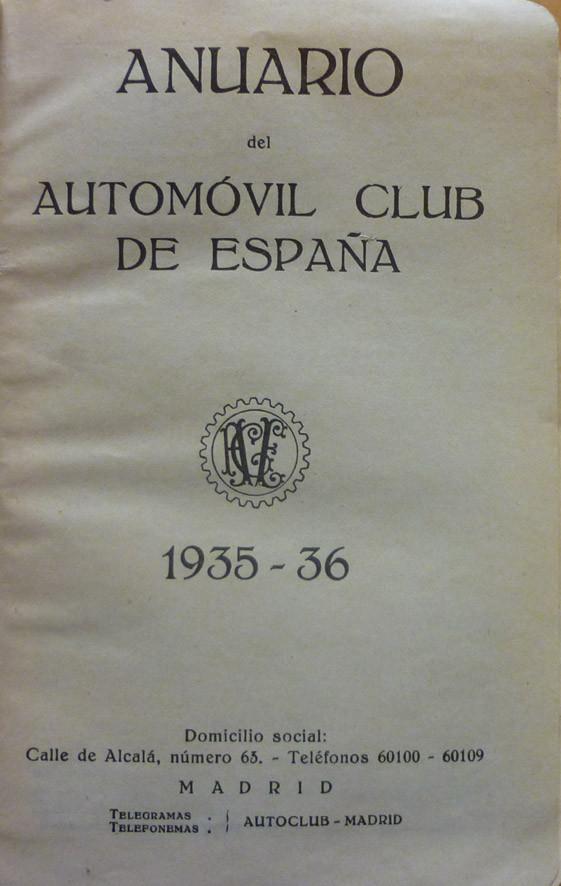 Anuario del automóvil club de España