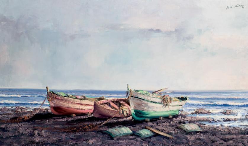 José Lull. Barcas en la arena
