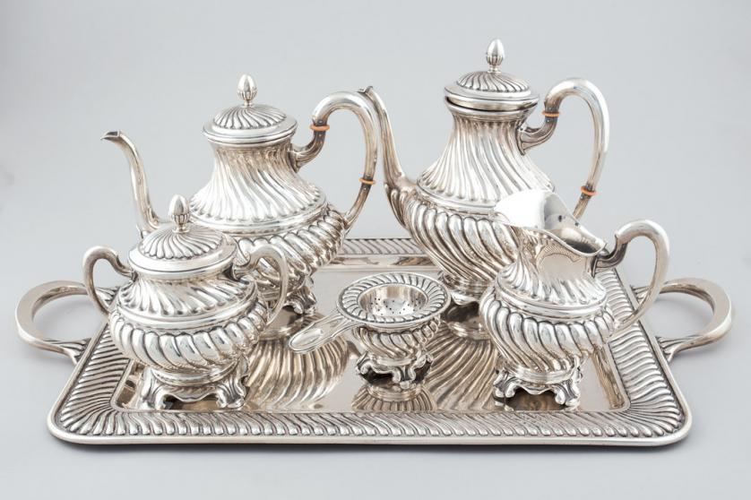 A Silver Coffee and Tea Service