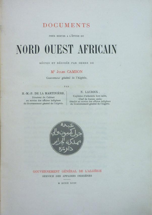 Documents étude du Nord Ouest African
