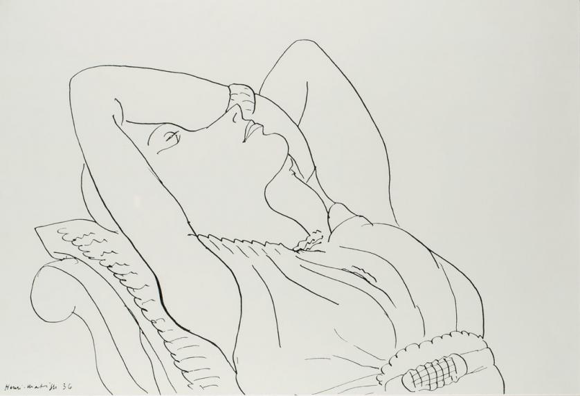 Henry Matisse. Femme sur canapé