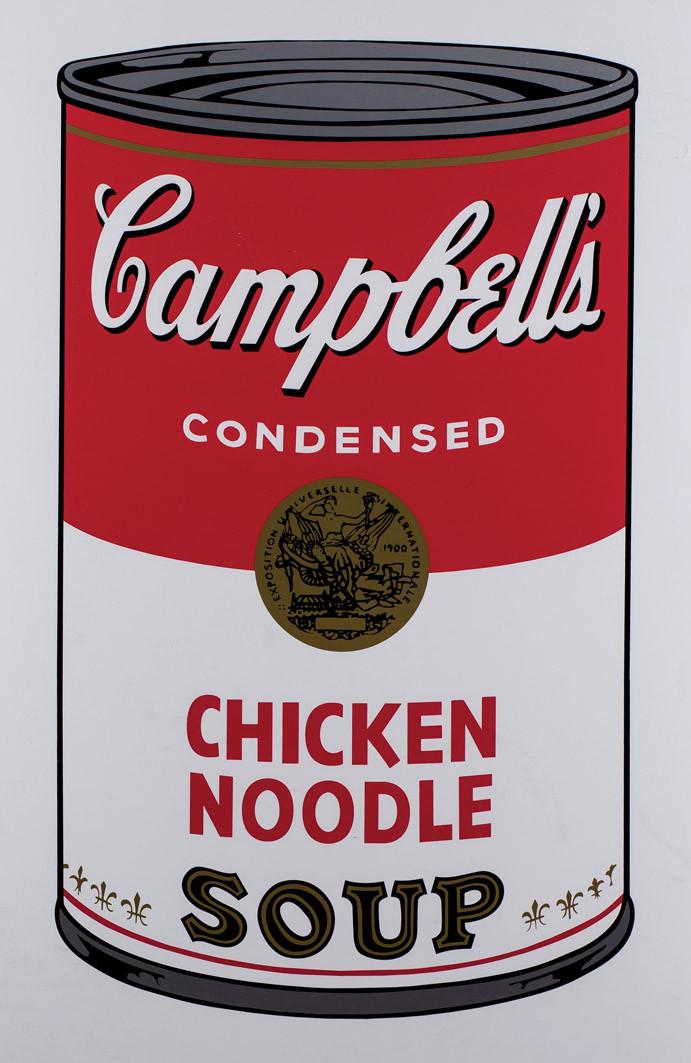 Andy Warhol. Chicken Noodle Soup. sunday b.