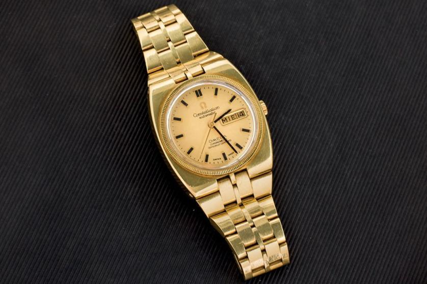 Omega Constellation mens gold watch