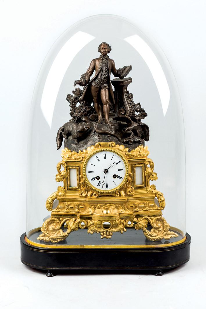 Reloj romántico de sobremesa. Francia, Mm, S, XIX