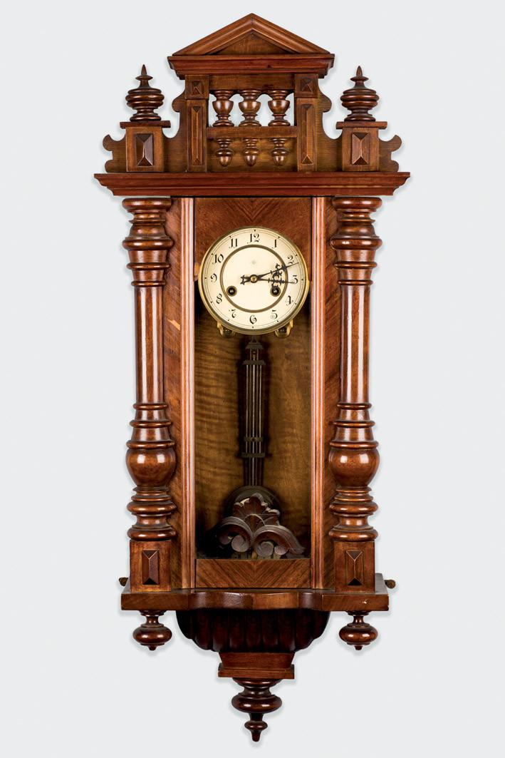 Reloj regulador alemán de pared. Ffs. S. XIX