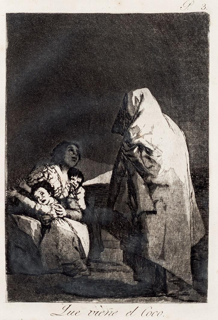 Francisco de Goya y Lucientes. Que viene el coco