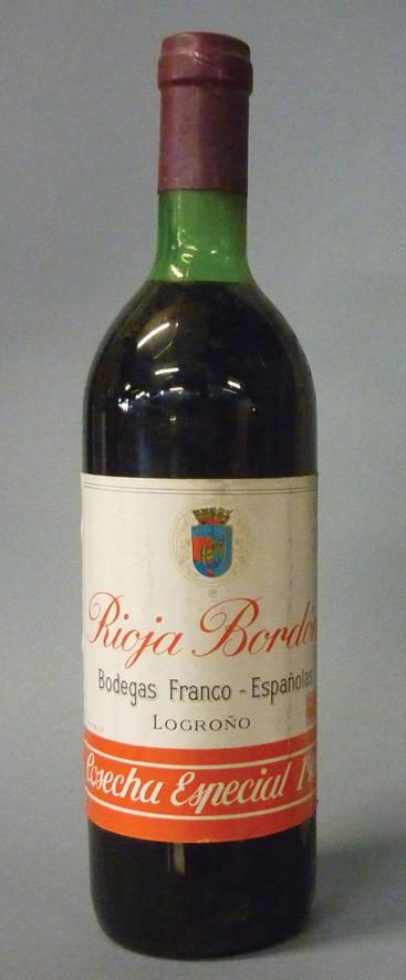 Once botellas de Rioja Bordón 1969