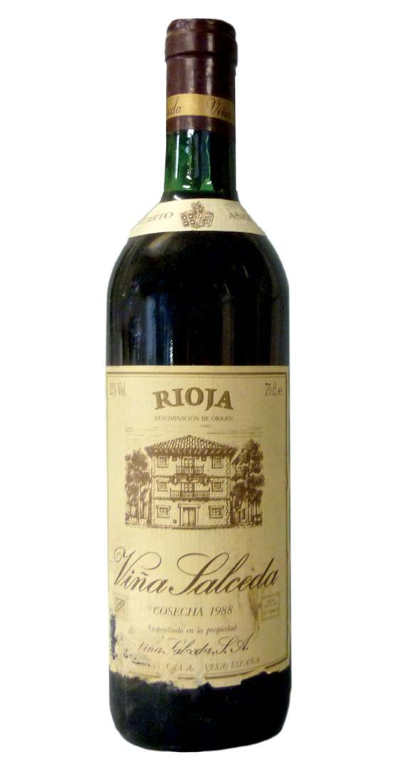 Once botellas Rioja Viña Salceda 1988