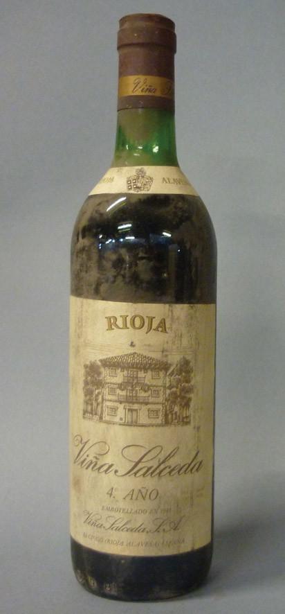 4 bottles Rioja Salceda 4th year 1981