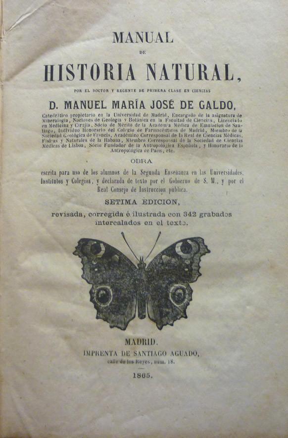 Galdo. Manual de Historia Natural