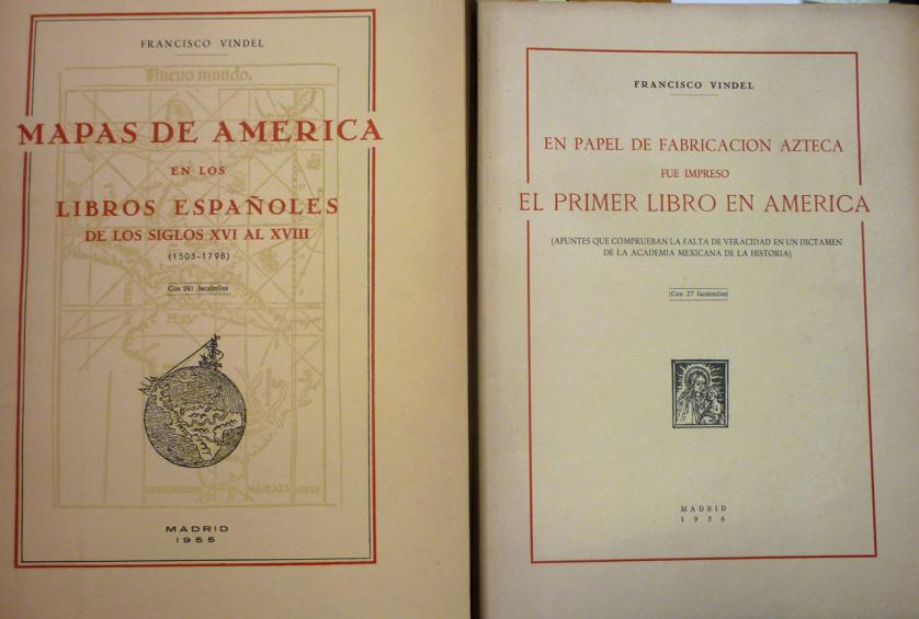 Vindel. Mapas de América en libros españoles