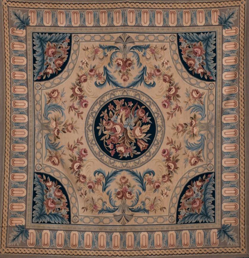 An Aubusson style wool rug