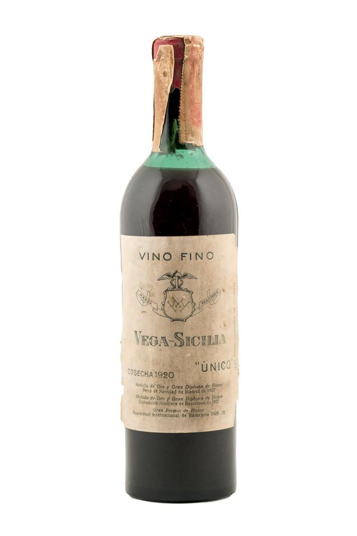 Botella Vega Sicilia Único, 1920