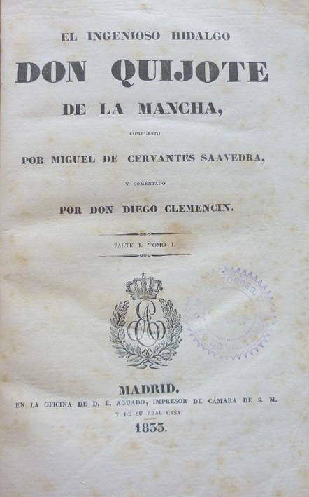 Cervantes Saavedra. Don Quijote of La Mancha