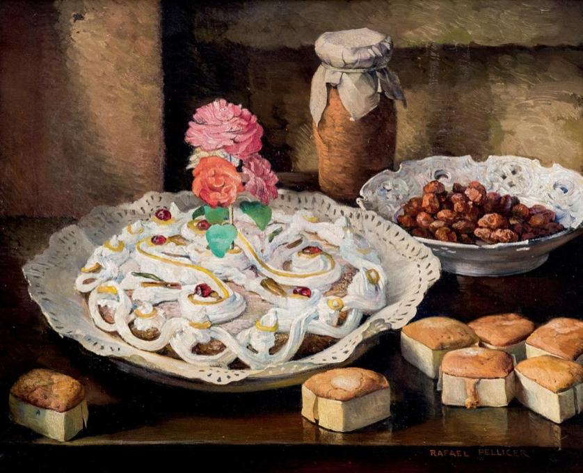 Rafael Pellicer. Still life with sweets
