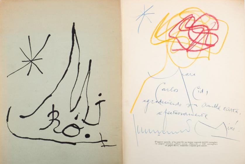 Joan Miró Ferrá. Composición dedicada