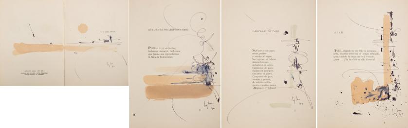 Georges Mathieu. Cuatro poemas ilustrados
