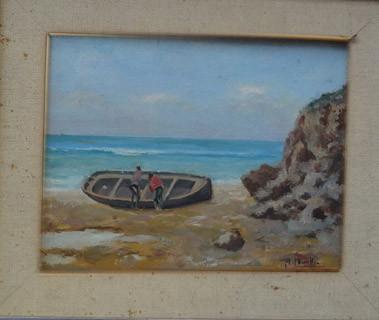 *Murillo. Boat on the shore
