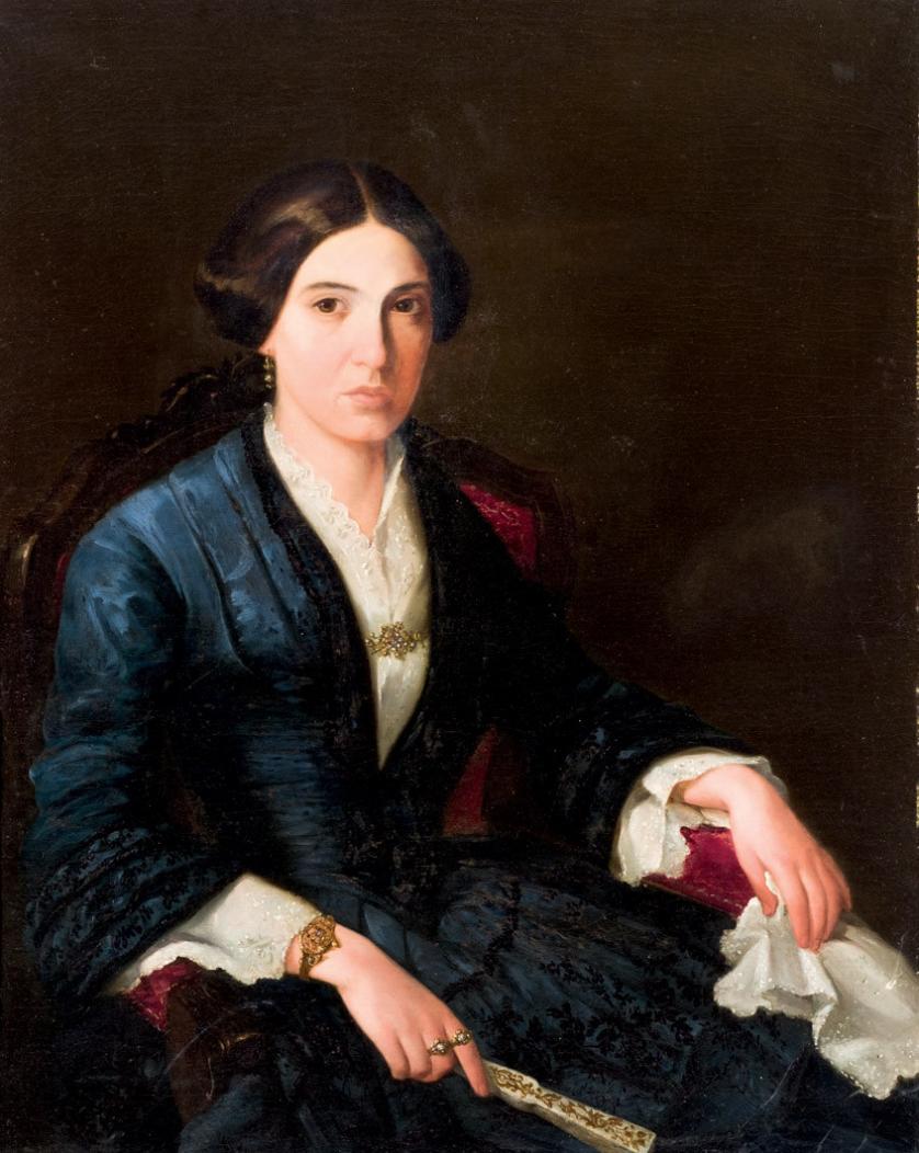 Escuela Española del S. XIX. Retrato de Dama