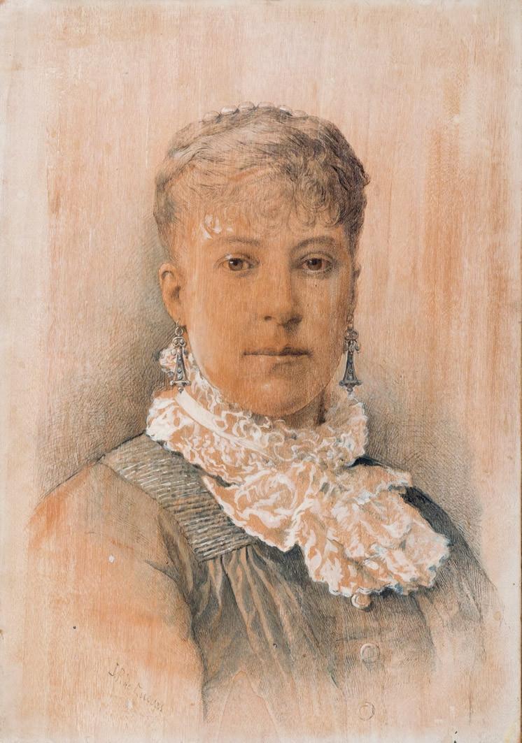19th C. Spanish School. Portrait of a lady