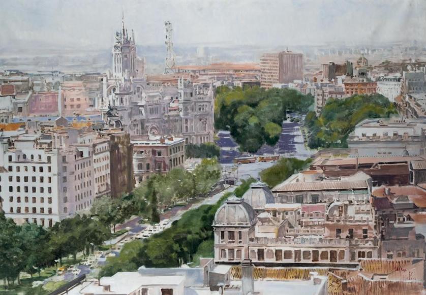 Isidoro Lázaro Ferre. Vista de Madrid