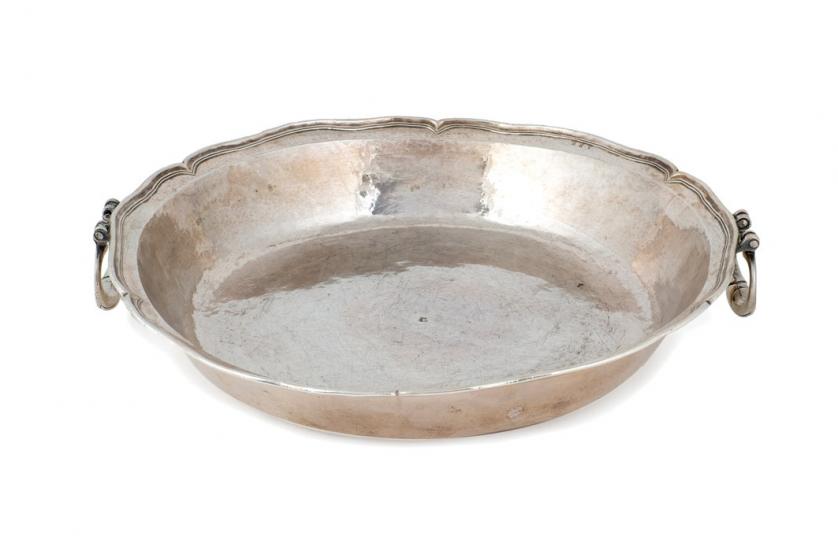 A Spanish Colonial silver basin. late 18th c.