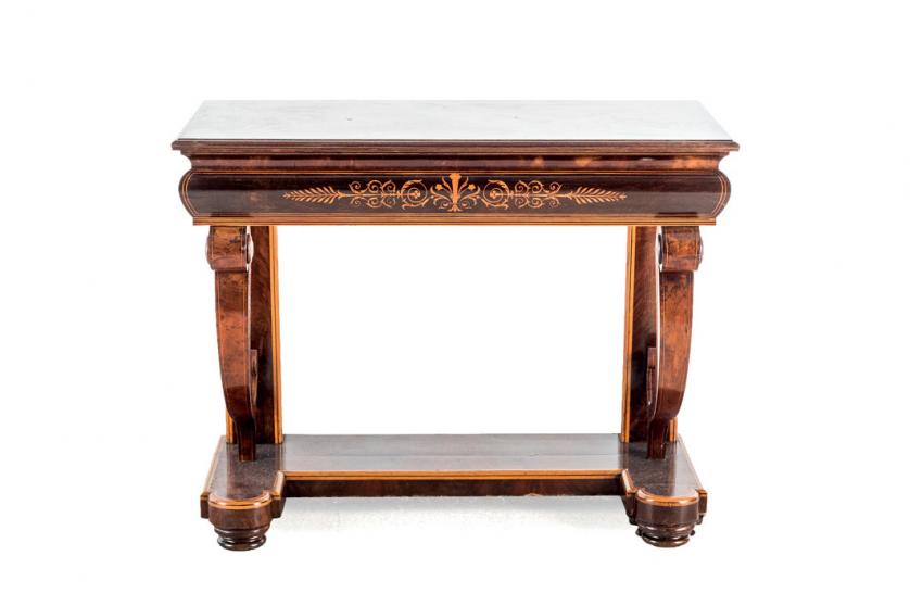 An English William IV console table, 19th C.