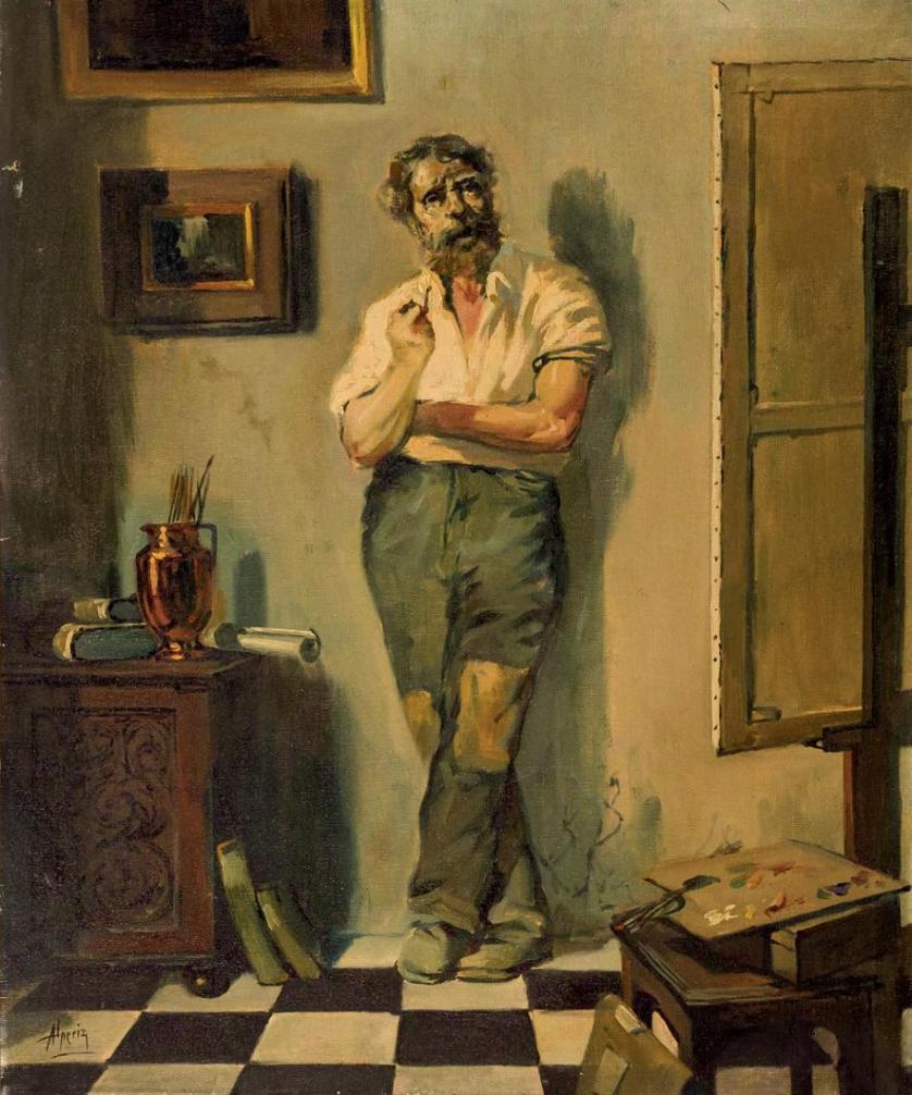Nicolás Alperiz. El estudio del pintor