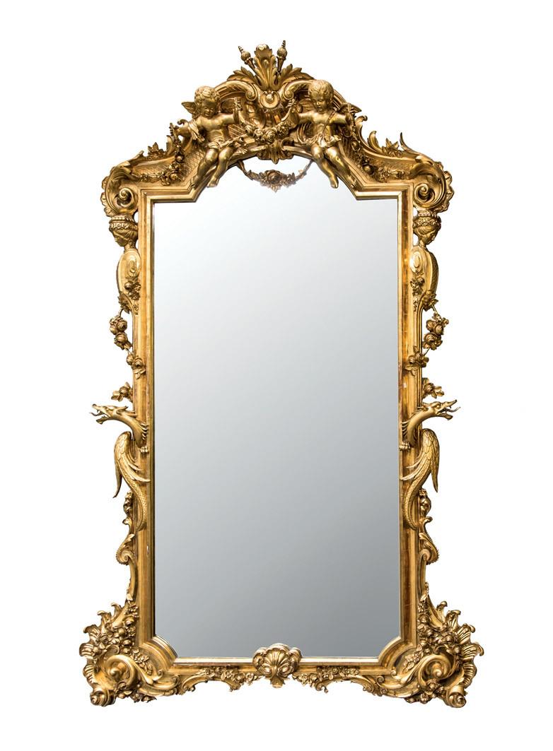 Gran espejo francés, h. 1900