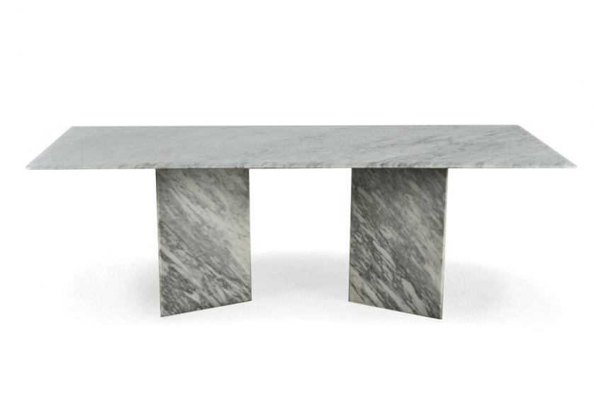 A 20th C. White marble dining table