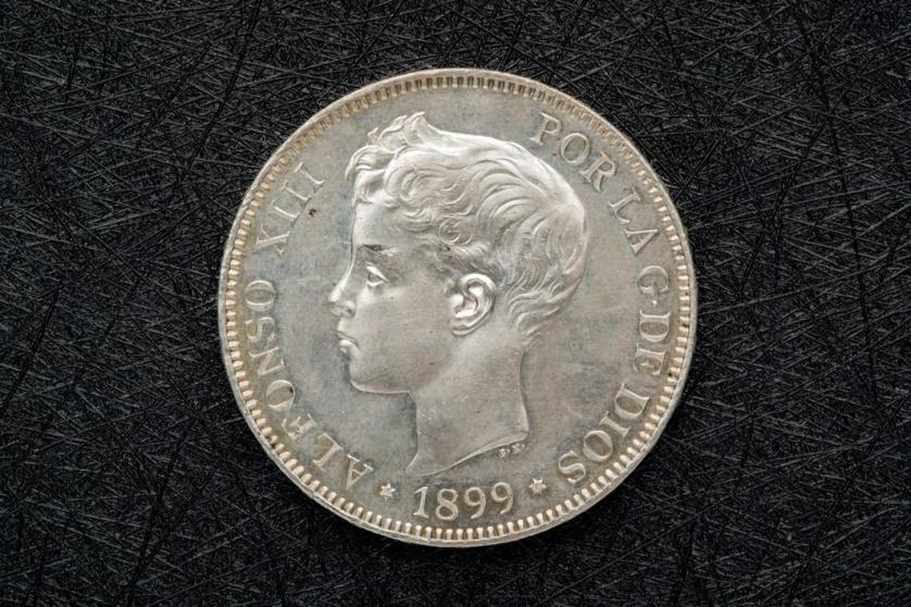 Cinco pesetas Alfonso XIII. 1899. Nueva