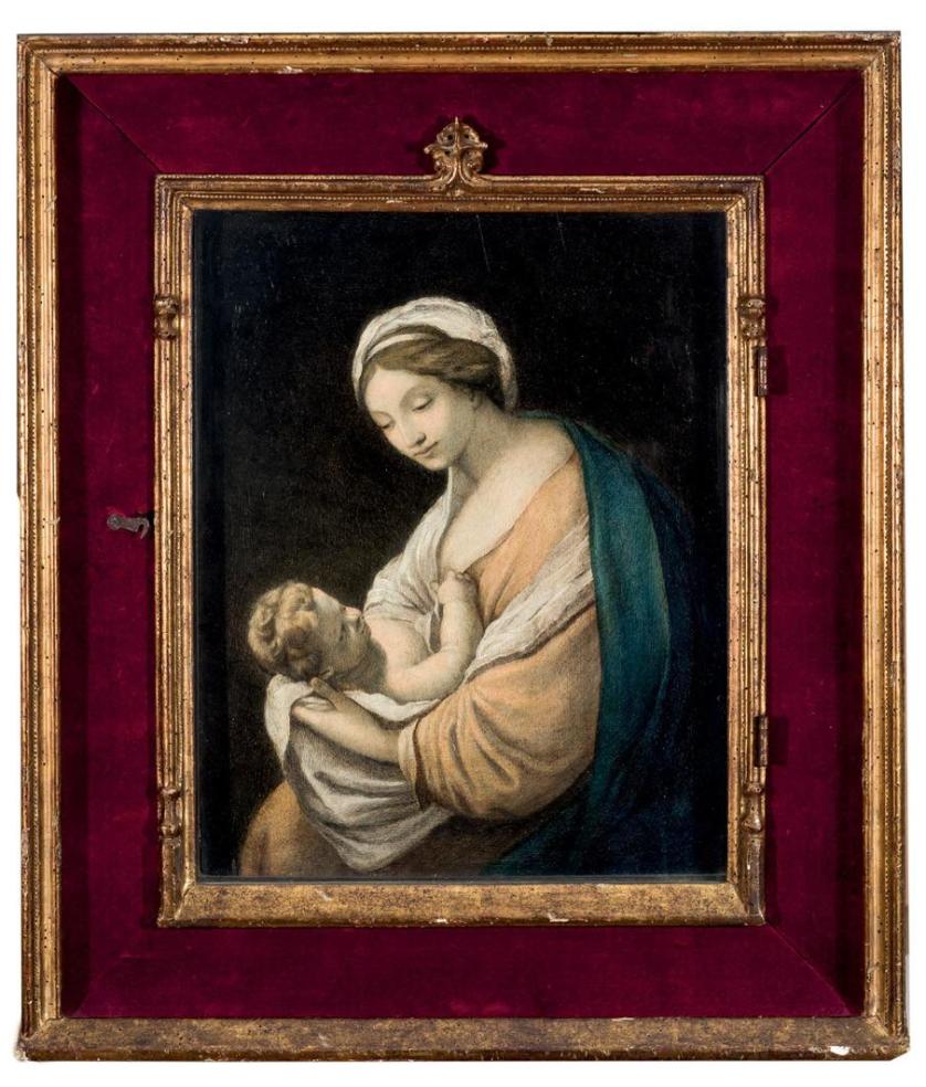 Il Sassoferrato follower. Virgin with Child