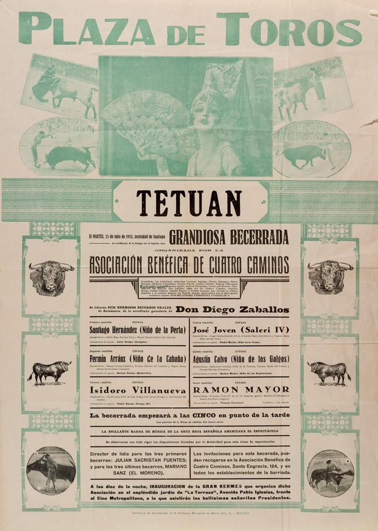 Cartel de la Plaza de Toros de Tetuán