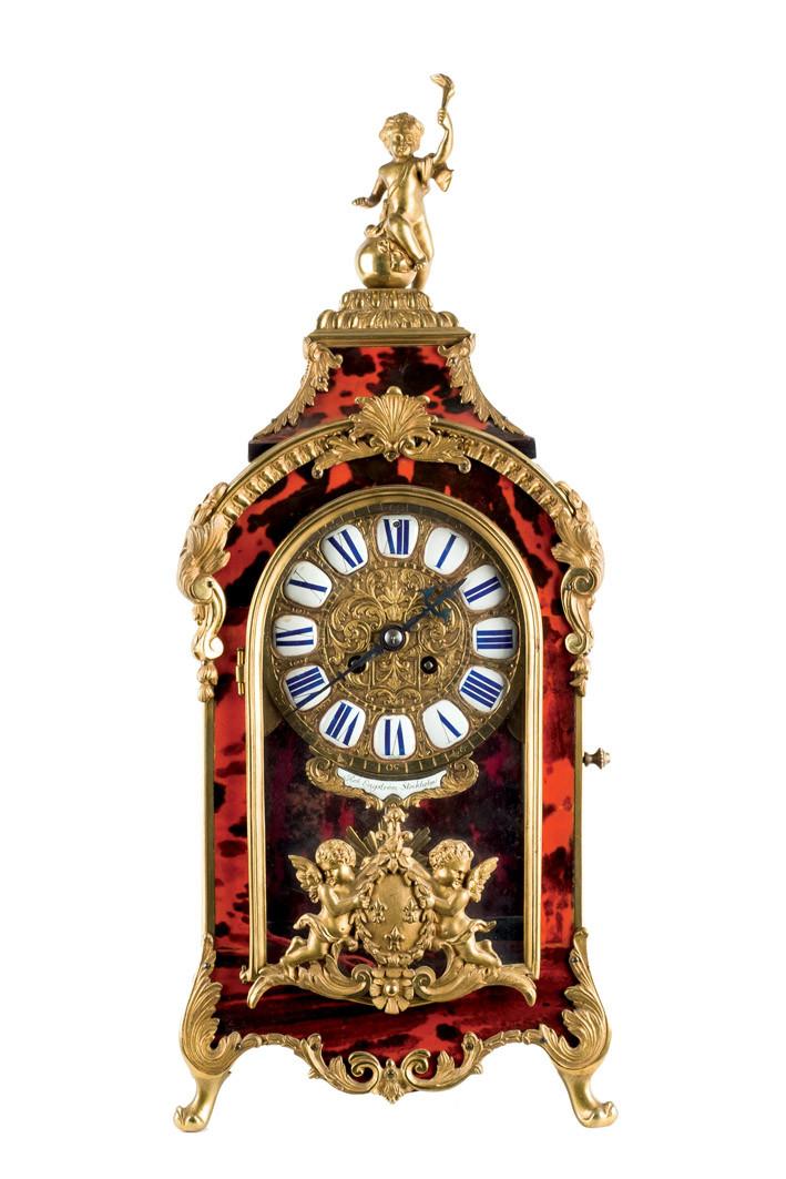 Louis XV style table clock
