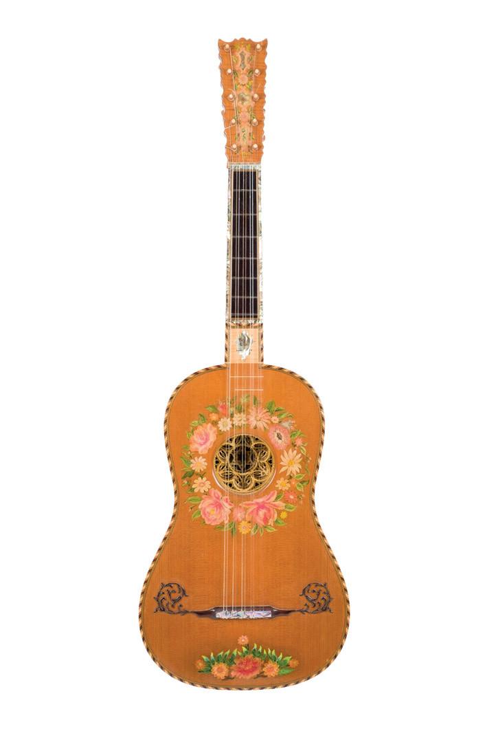 Guitarra barroca realizada por M. L. N