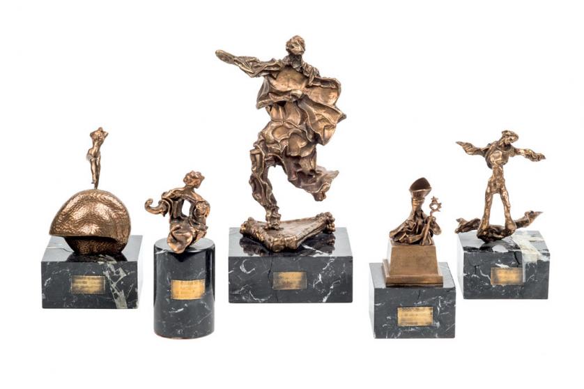 Salvador Dali. five sculptures