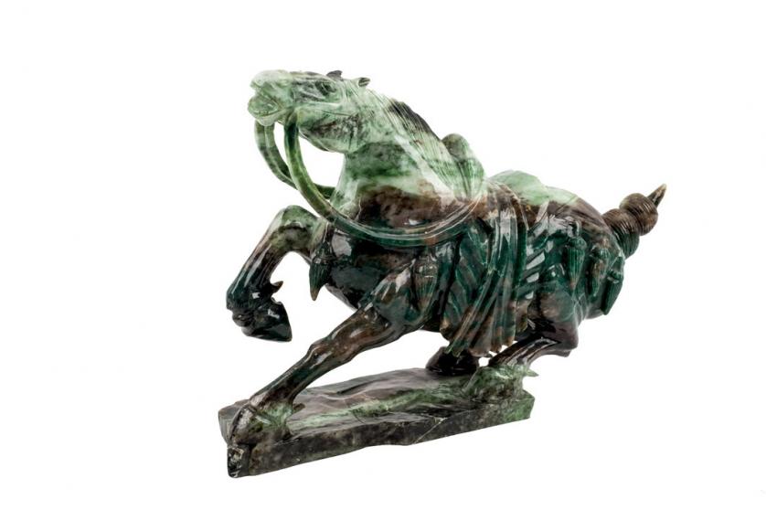 Jade horse sculpture