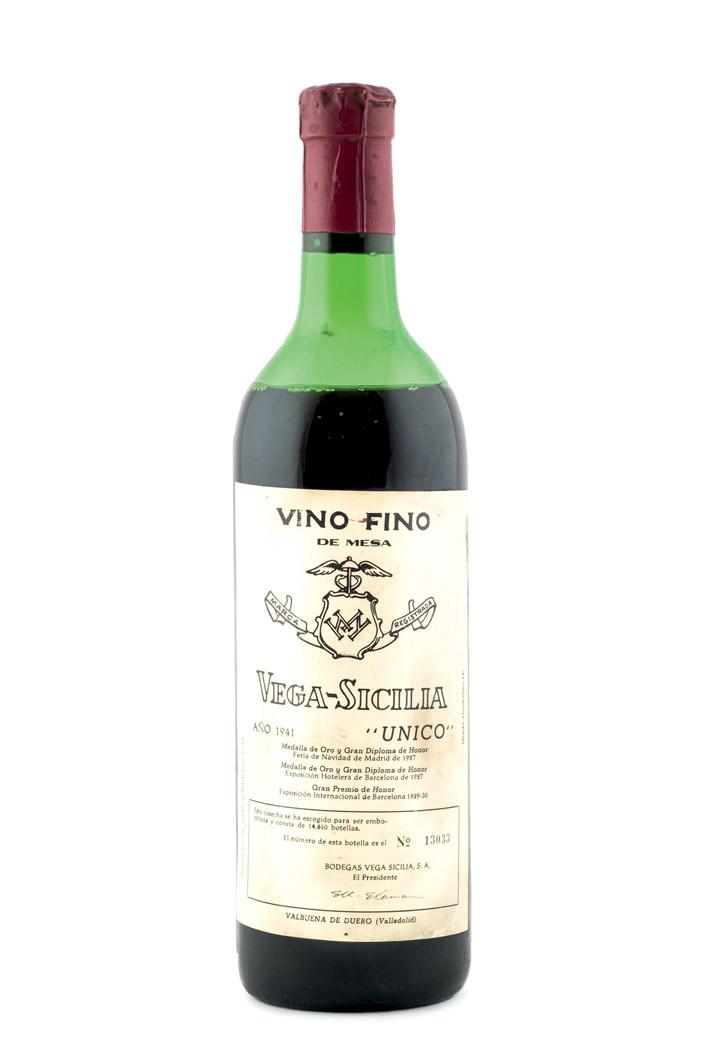 Botella Vega-Sicilia Único, Cosecha 1941