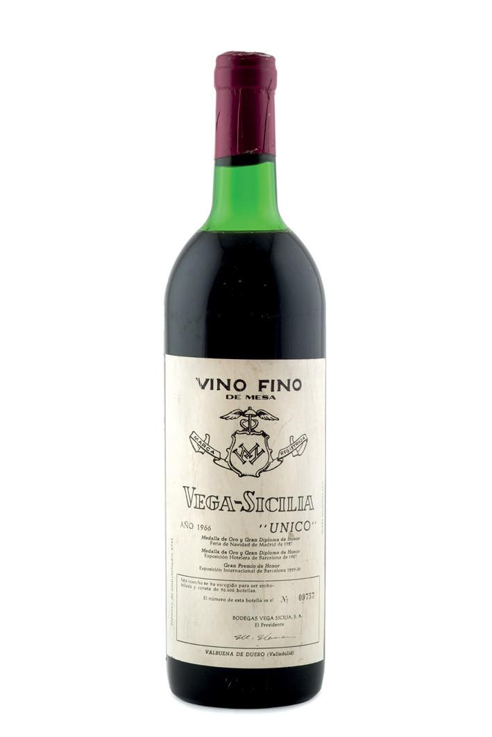 Botella Vega-Sicilia Único, cosecha 1966