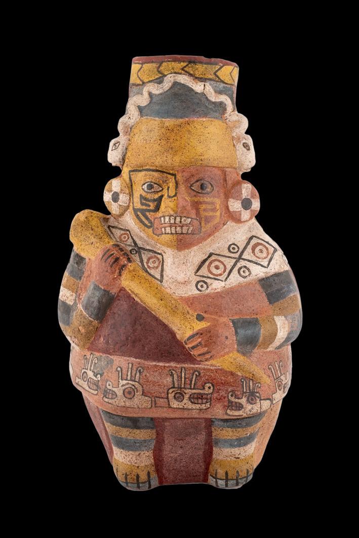 Huaco de guerrero. 700-1100 d. C
