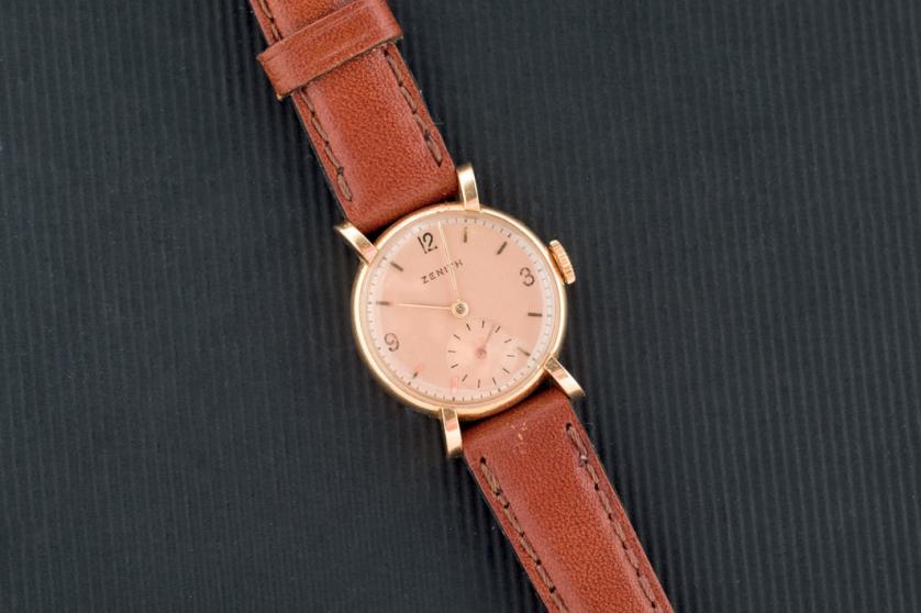 Reloj de pulsera Zenith de oro rosa para señora