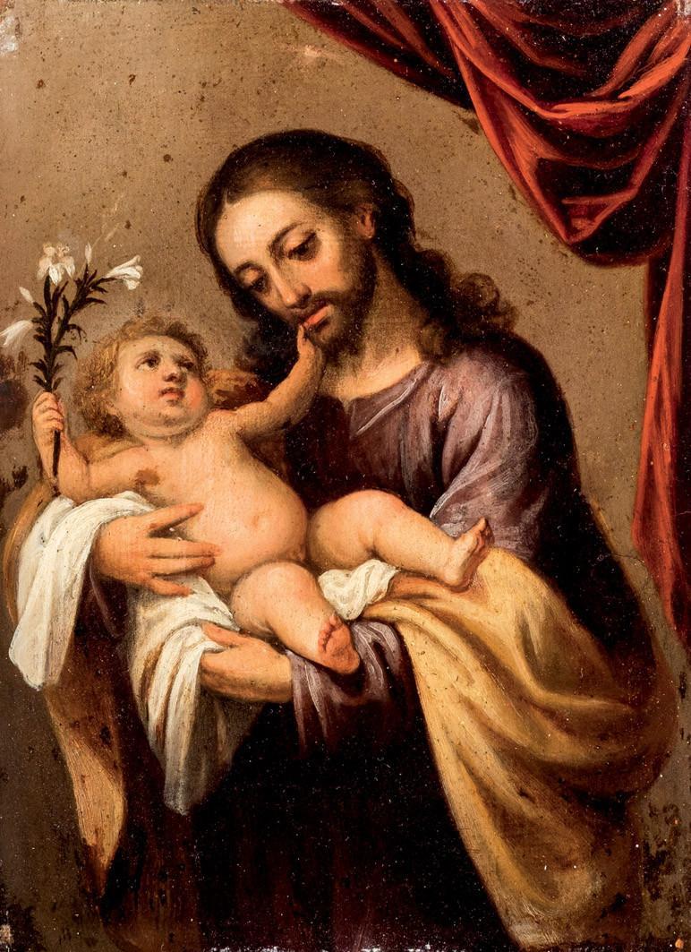 Follower of Murillo. Saint Joseph with a child
