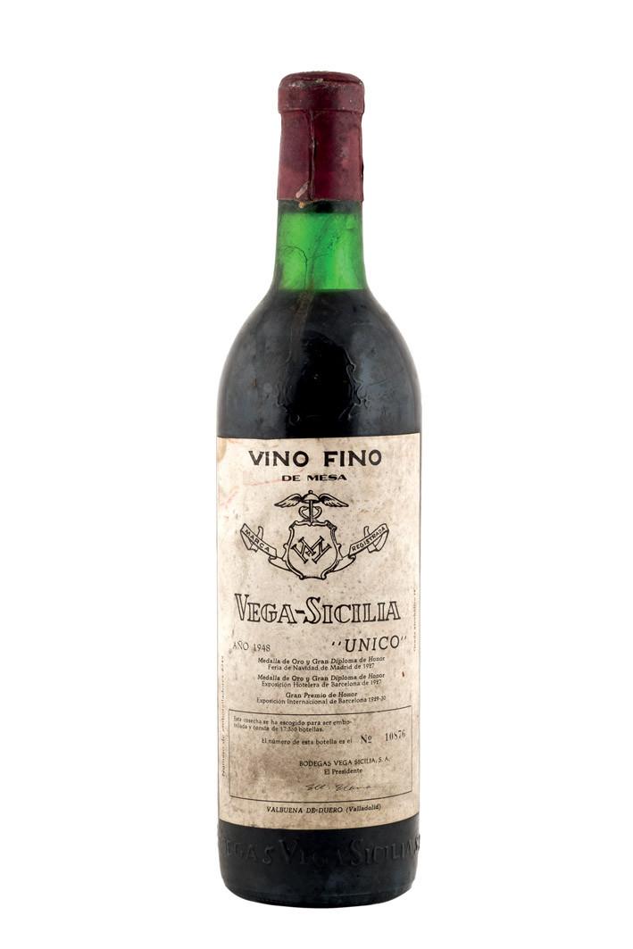 Botella Vega Sicilia "ÚNICO" 1948